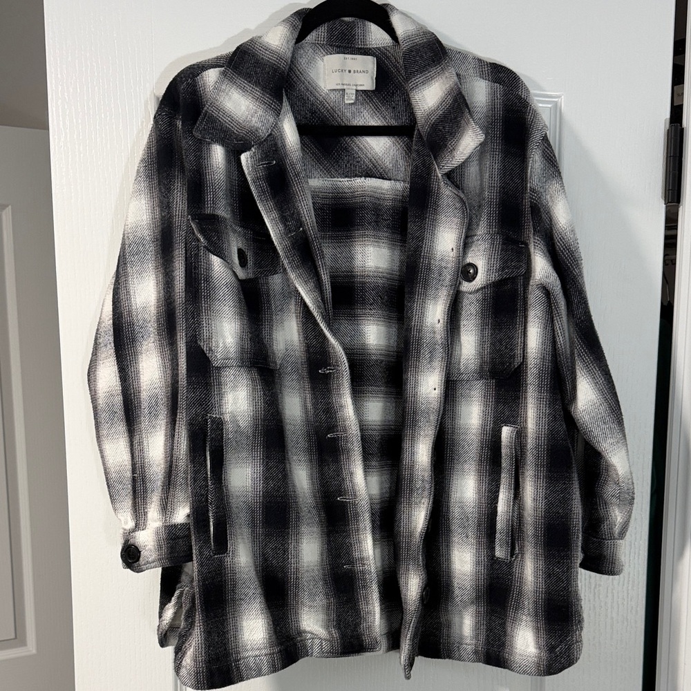 Lucky Brand Monochrome Checkered Jacket